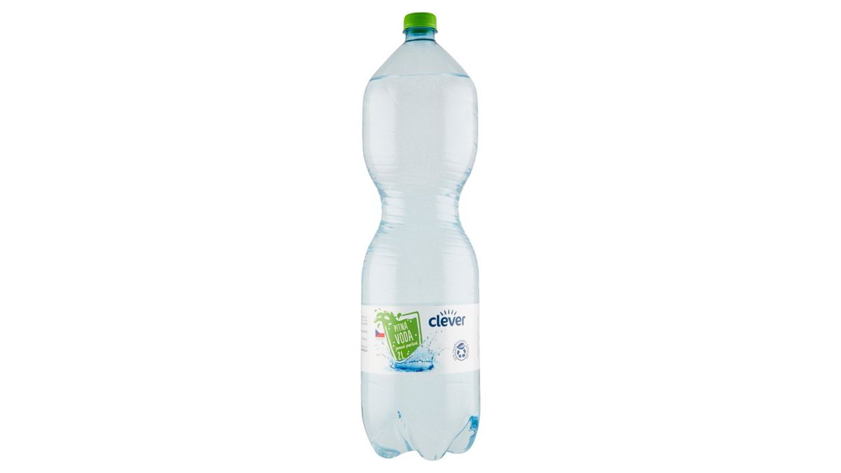 clever Pitná voda jemně perlivá 2l