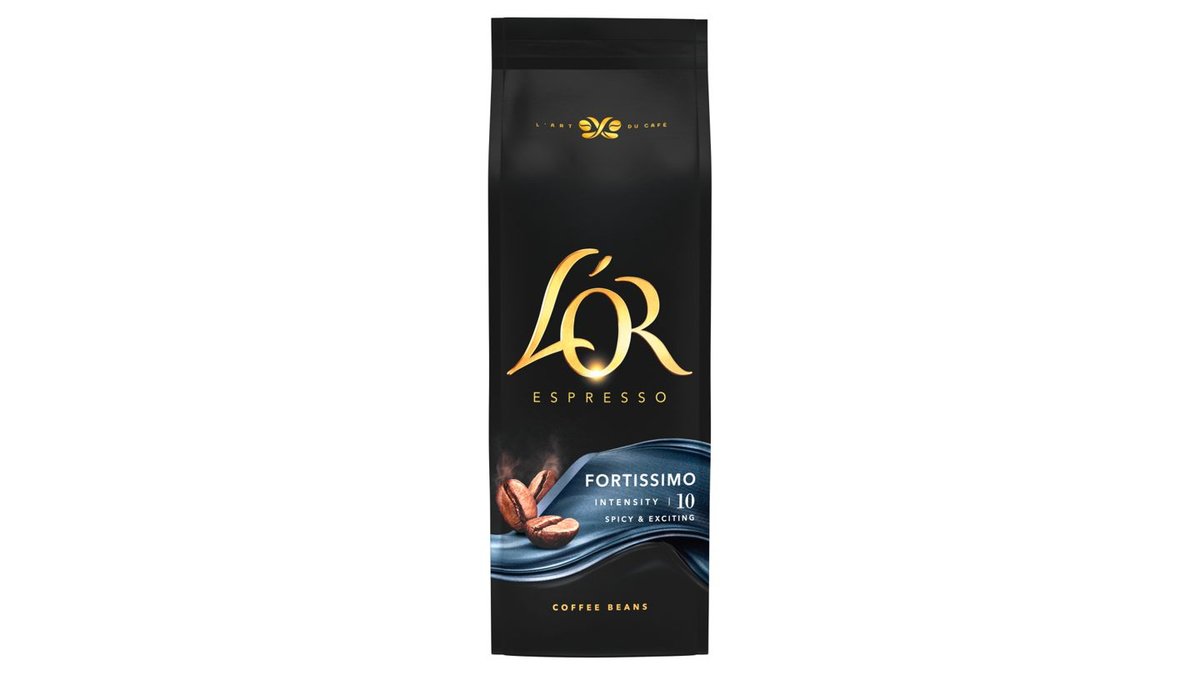 L'OR Espresso Fortissimo káva pražená zrnková 500g