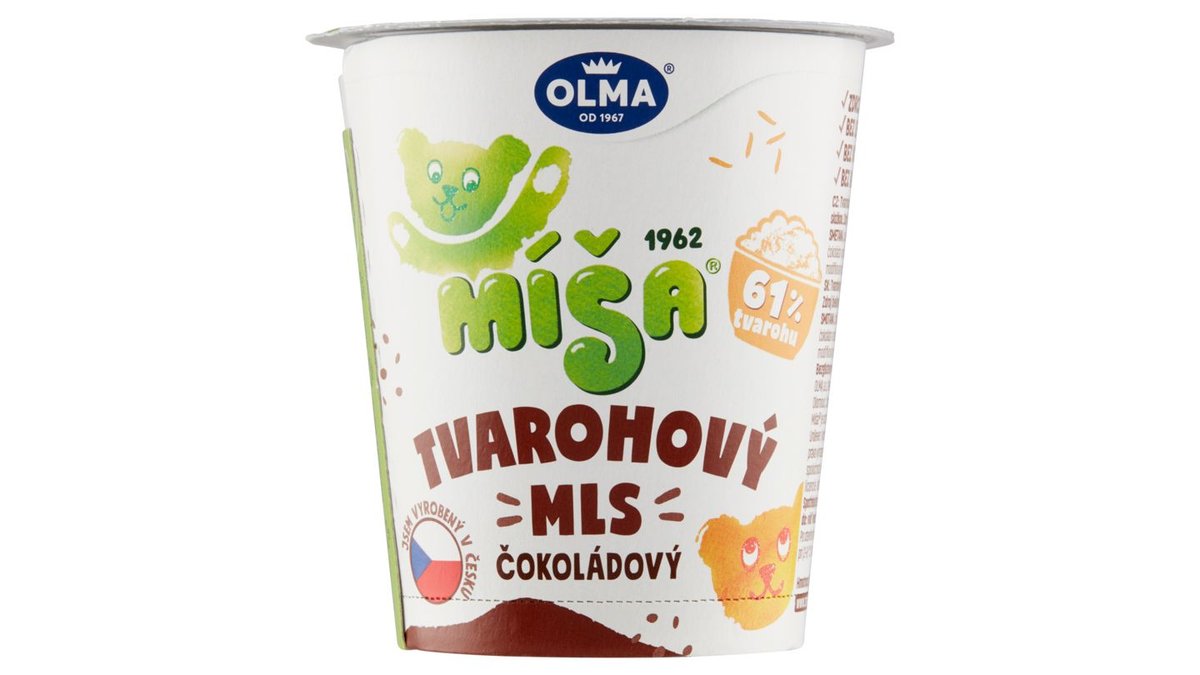 Olma Míša Tvarohový mls čokoládový 130g
