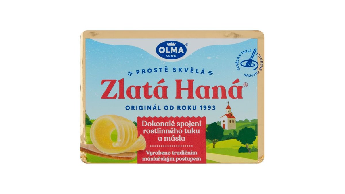 Náhled kategorie Olma Zlatá Haná Roztíratelný směsný tuk 250g