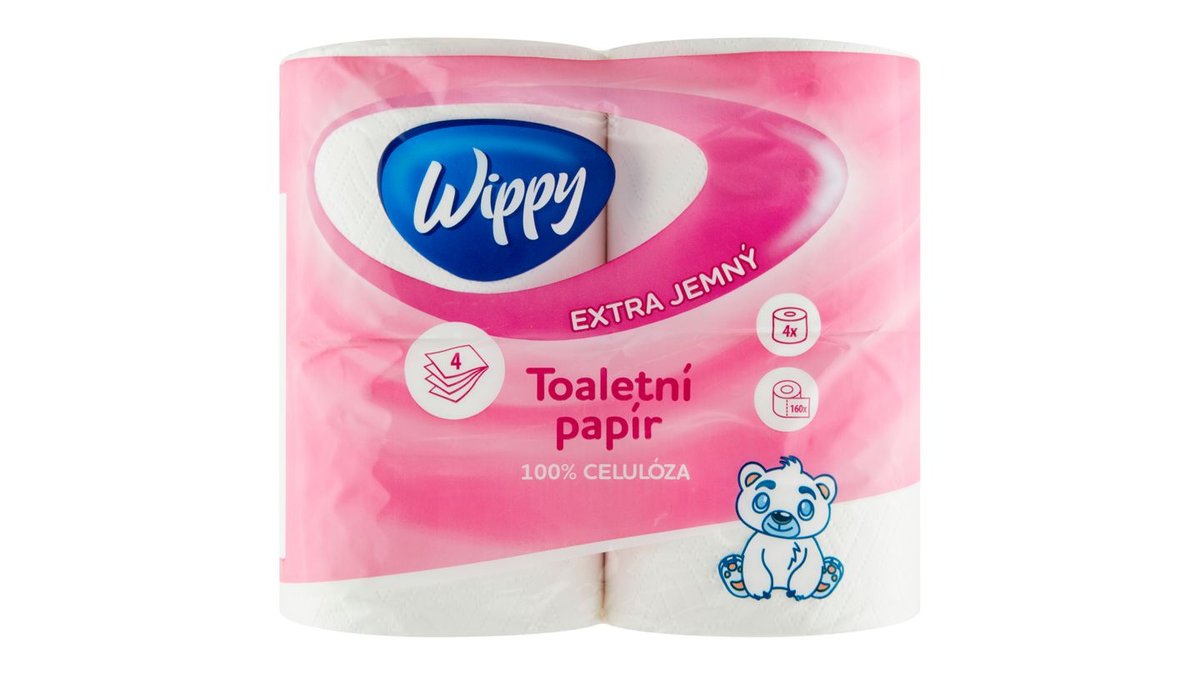 Wippy Toaletní papír extra jemný 4 ks
