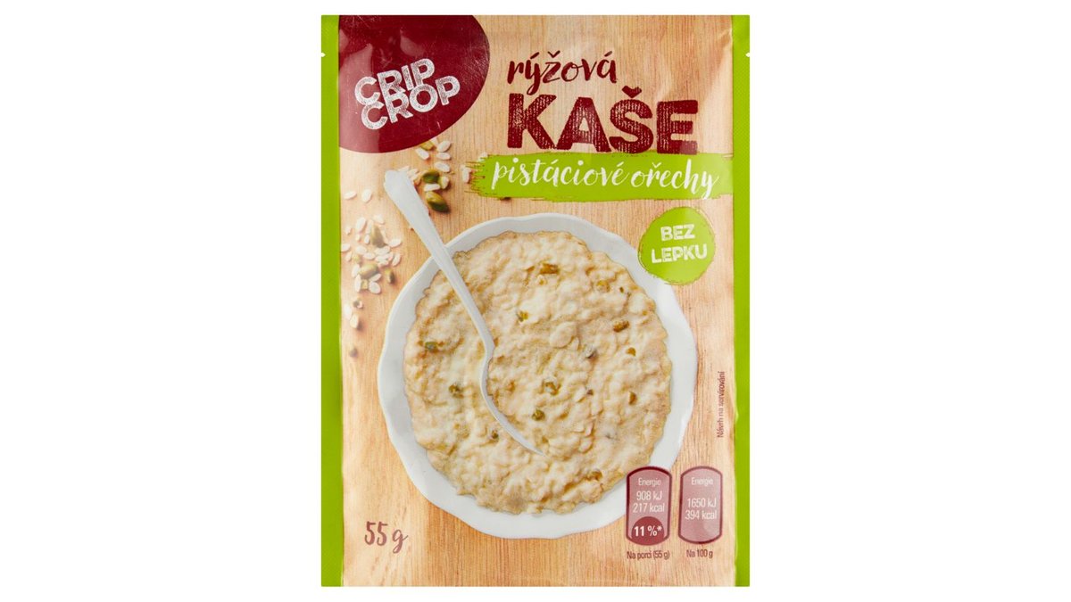 Crip Crop Rýžová kaše s pistáciovými ořechy 55g