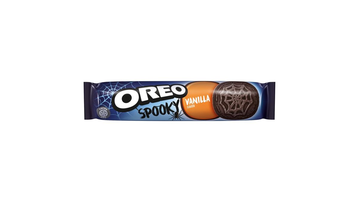 Oreo Spooky sušenky s náplní s vanilkovou příchutí 154g