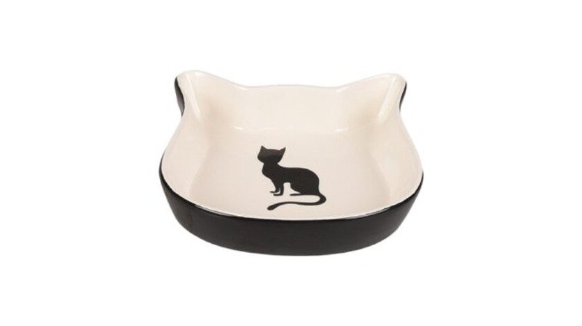 Flamingo Cat Bowl Nala Black & White