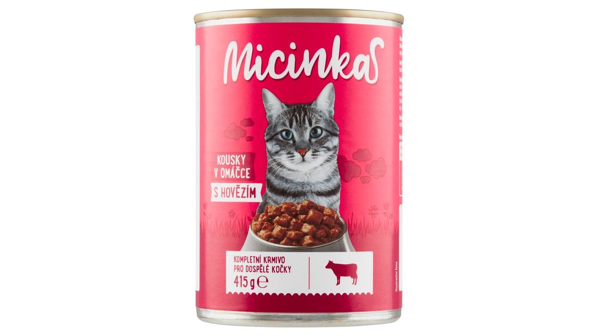 Micinka kousky v omáčce s hovězím 415g