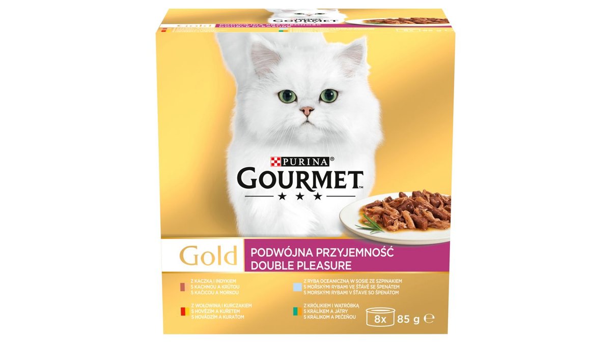 GOURMET Gold Multipack Double Pleasure 8 x 85g