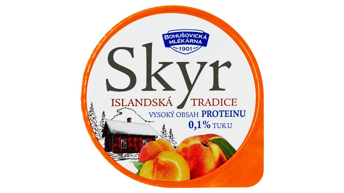 Bohušovická mlékárna Skyr broskev-meruňka 130g