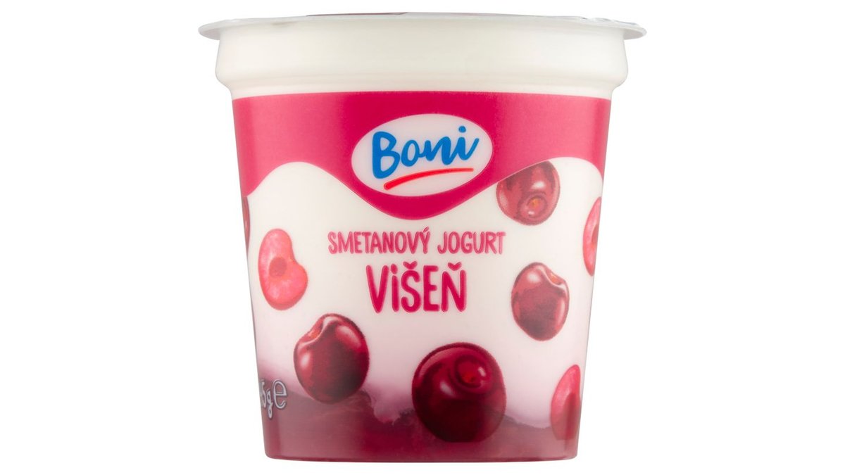 Boni Smetanový jogurt višeň 145g