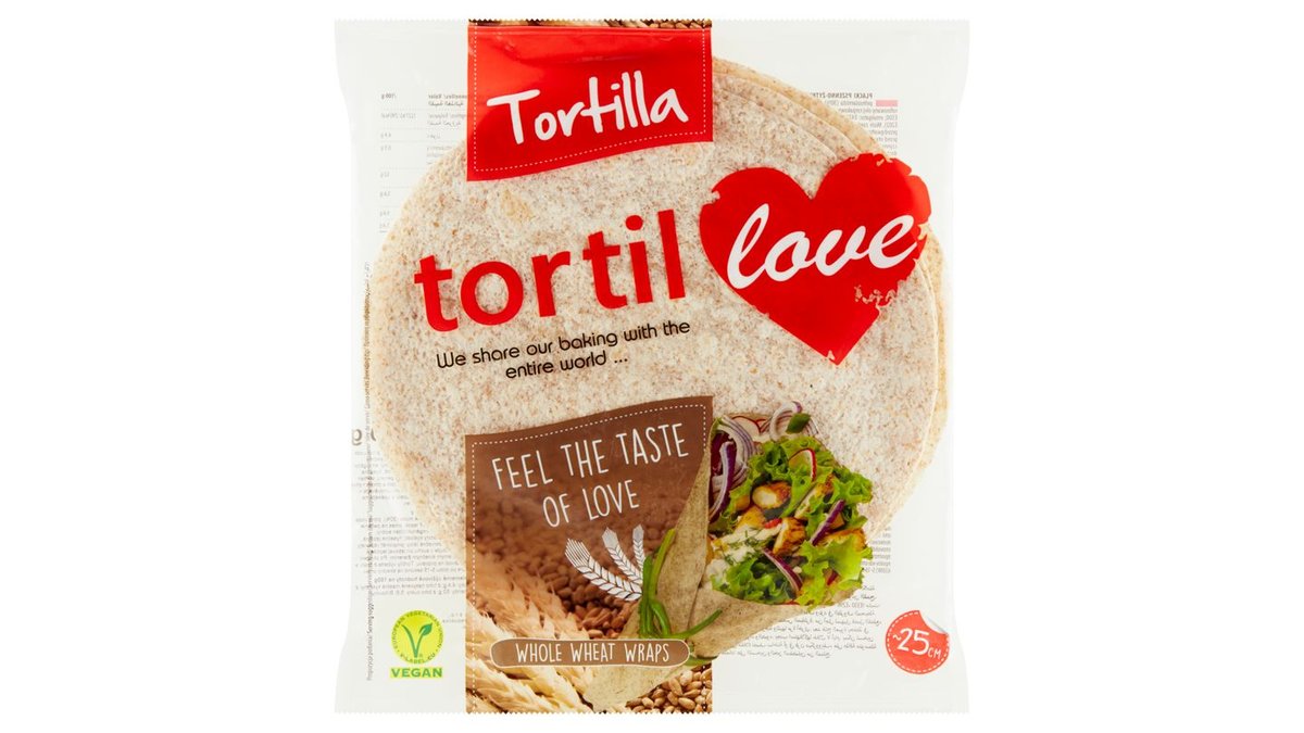 Tortilla placky z celozrnné pšeničné a žitné mouky 4 x 60g (240g)