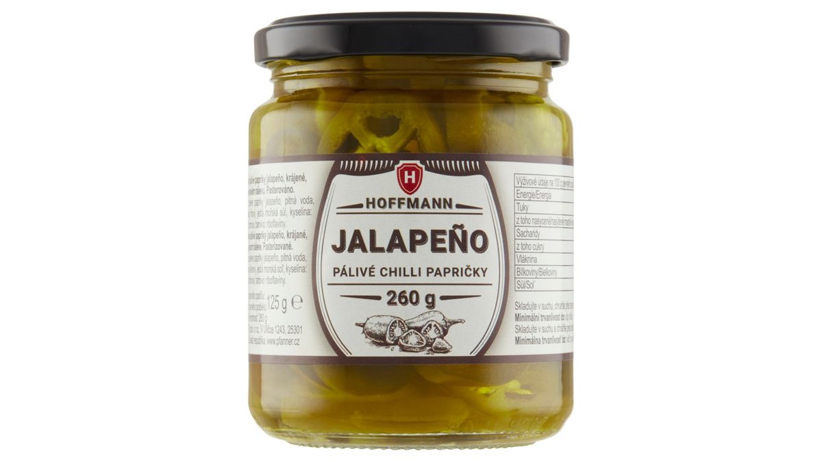 Hoffmann Jalapeño pálivé chilli papričky 260g