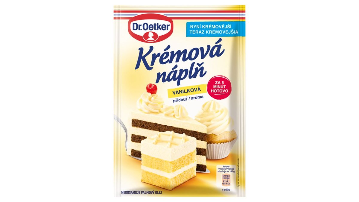 Dr. Oetker Krémová náplň vanilka 65g