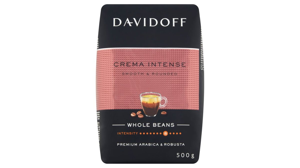 Davidoff Crema Intense pražená zrnková káva 500g