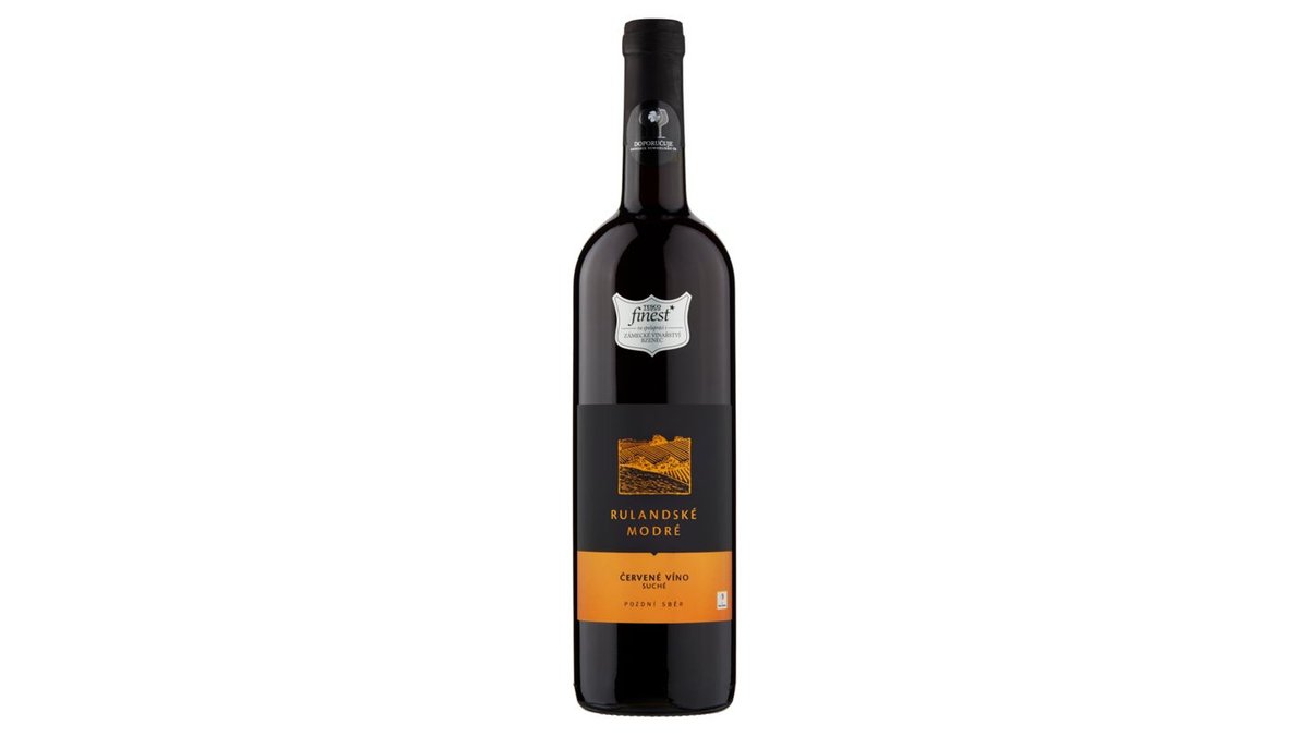 Tesco Finest Rulandské modré červené víno suché pozdní sběr 750ml