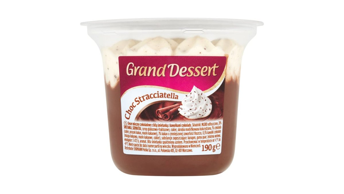 Ehrmann Grand Dessert Chocolate Stracciatella 190g