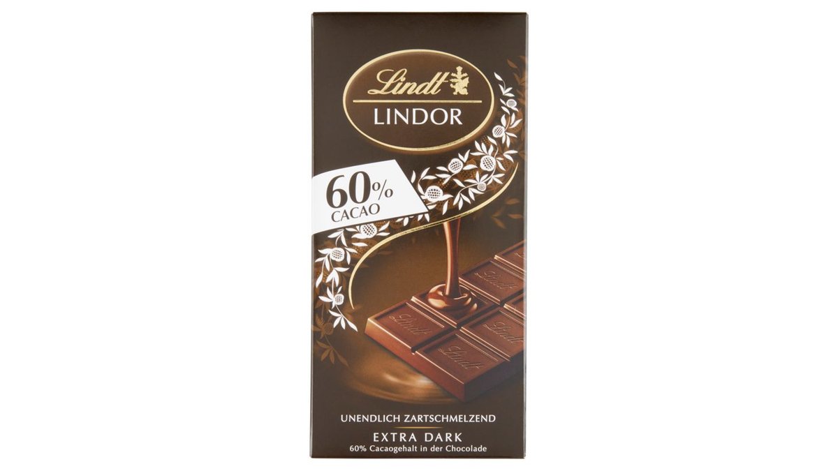 Lindt Lindor Hořká čokoláda s jemnou náplní 100g