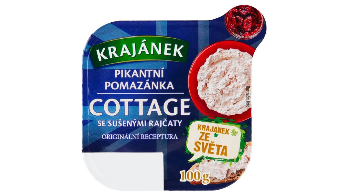 Krajánek Pikantní pomazánka cottage se sušenými rajčaty 100g