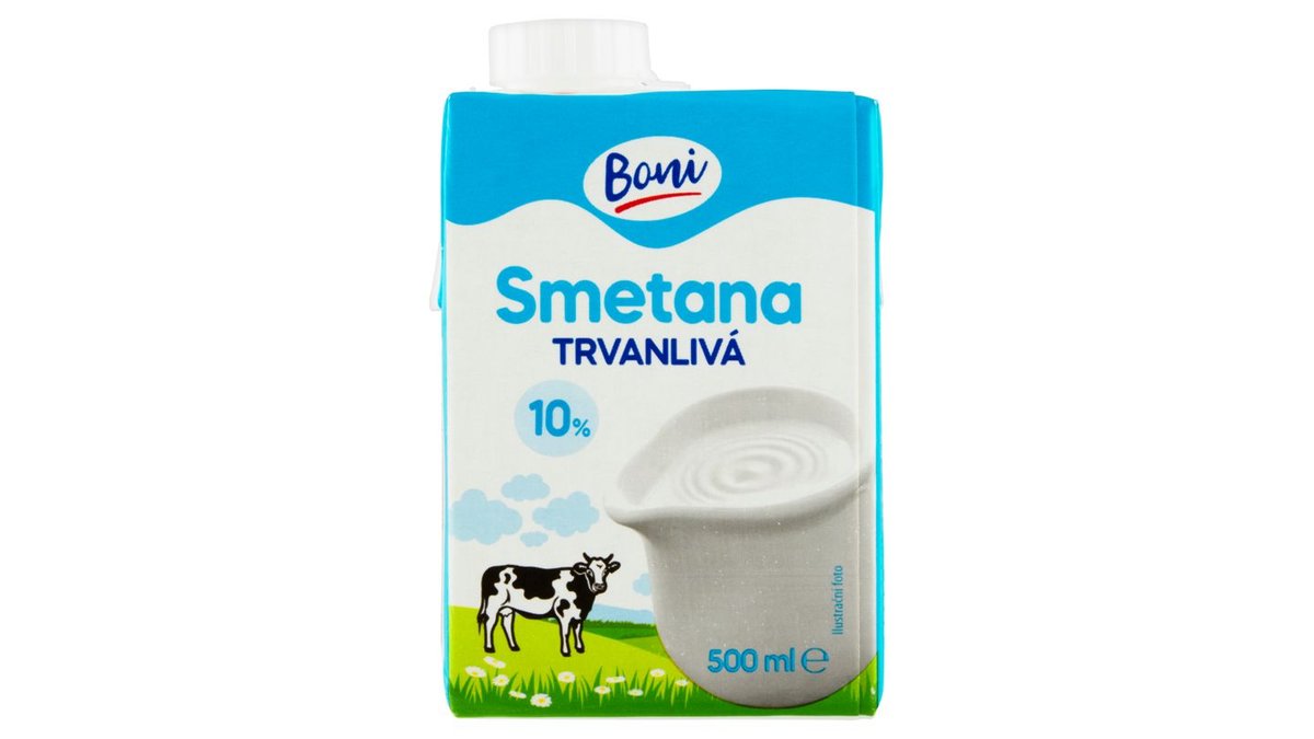 Boni Smetana trvanlivá 10 % 500ml
