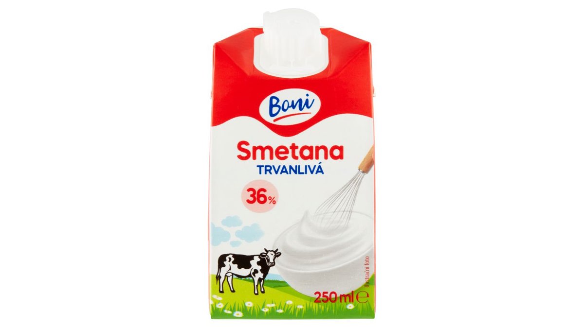 Boni Smetana trvanlivá 36% 250ml
