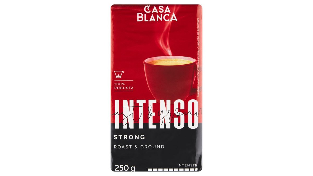 Casa Blanca Intenso pražená mletá káva silná 250g