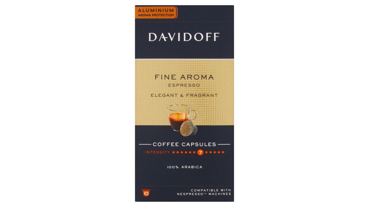 Davidoff Fine Aroma Espresso pražená mletá káva 10 x 5,5g (55g)