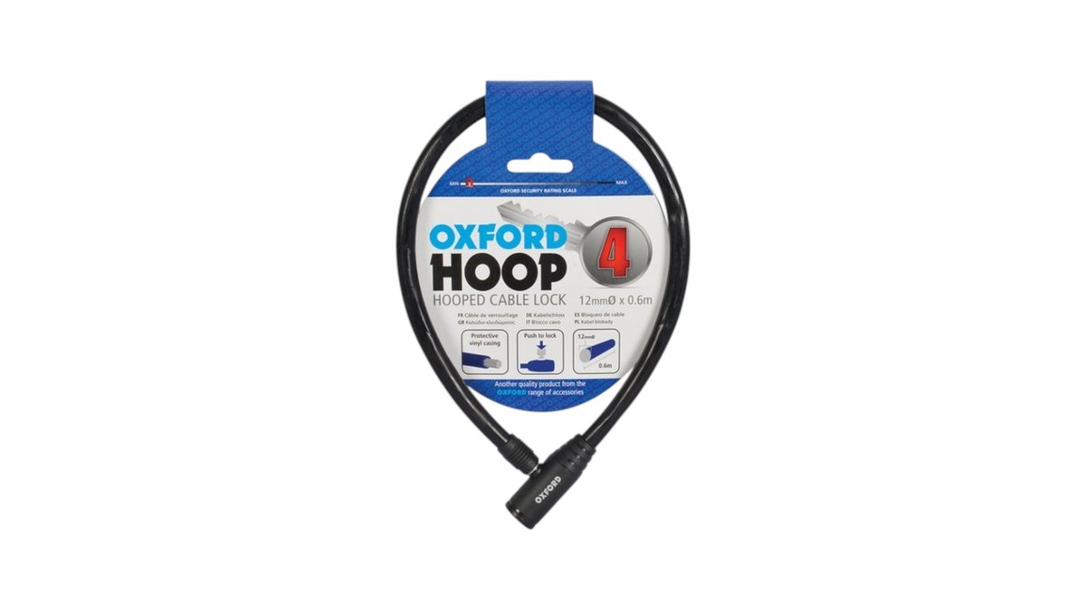 Oxford Hoop Cable Blk 4Mmx600Mm | Superhome Center Lakatamia | Wolt