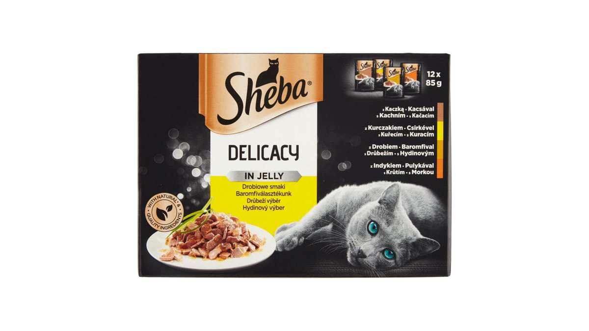 Sheba Delicacy in Jelly Drůbeží výběr 12 x 85g (1,02kg)