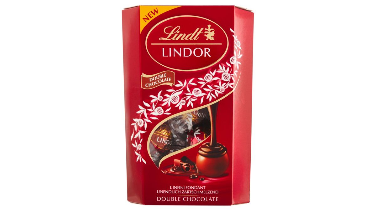 Lindt Lindor Mléčná a hořká čokoláda s jemnou tekutou náplní 200g