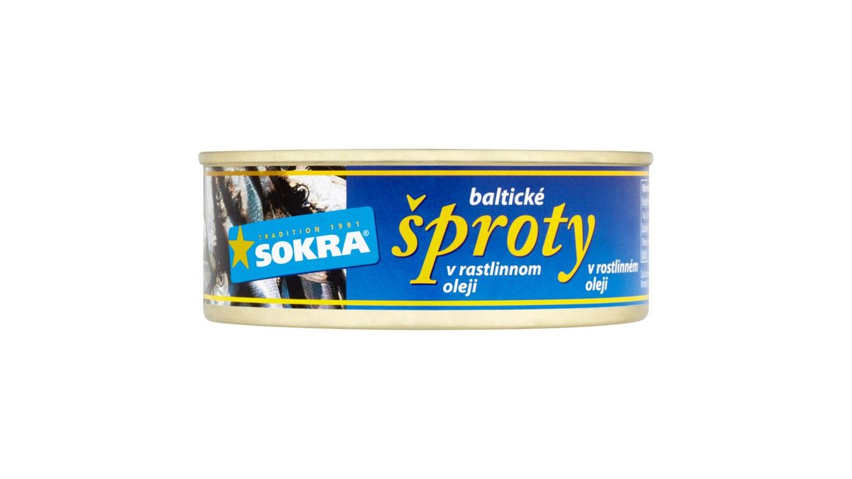 Sokra Baltické šproty v rostlinném oleji 240g
