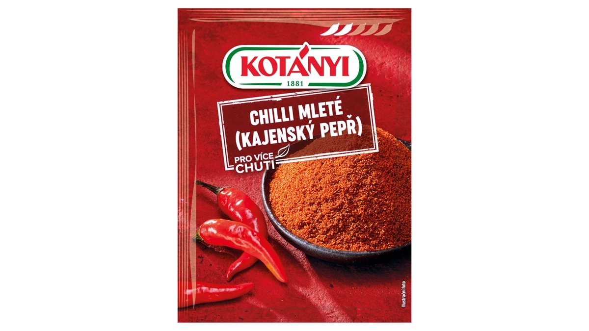 Kotányi Chilli mleté kajenský pepř, 25 g