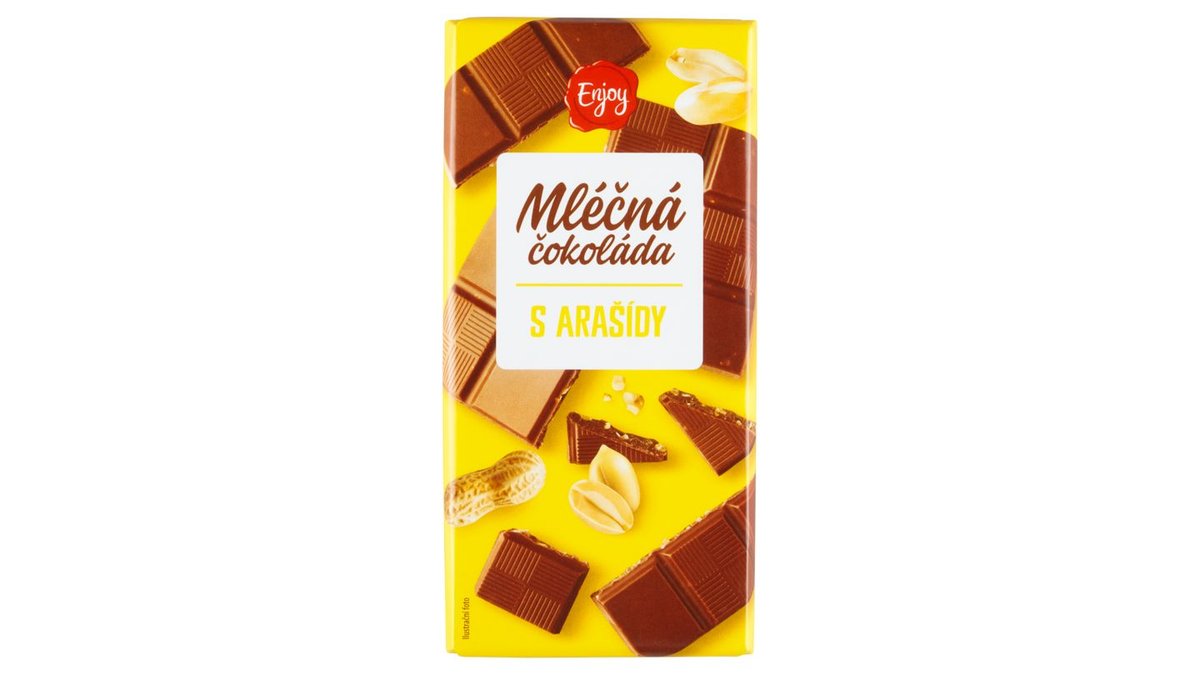 Enjoy Mléčná čokoláda s arašídy 100g