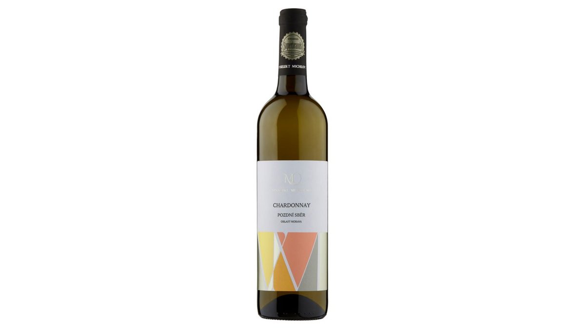 Vinselekt Michlovský Chardonnay víno s přívlastkem pozdní sběr suché 0,75l