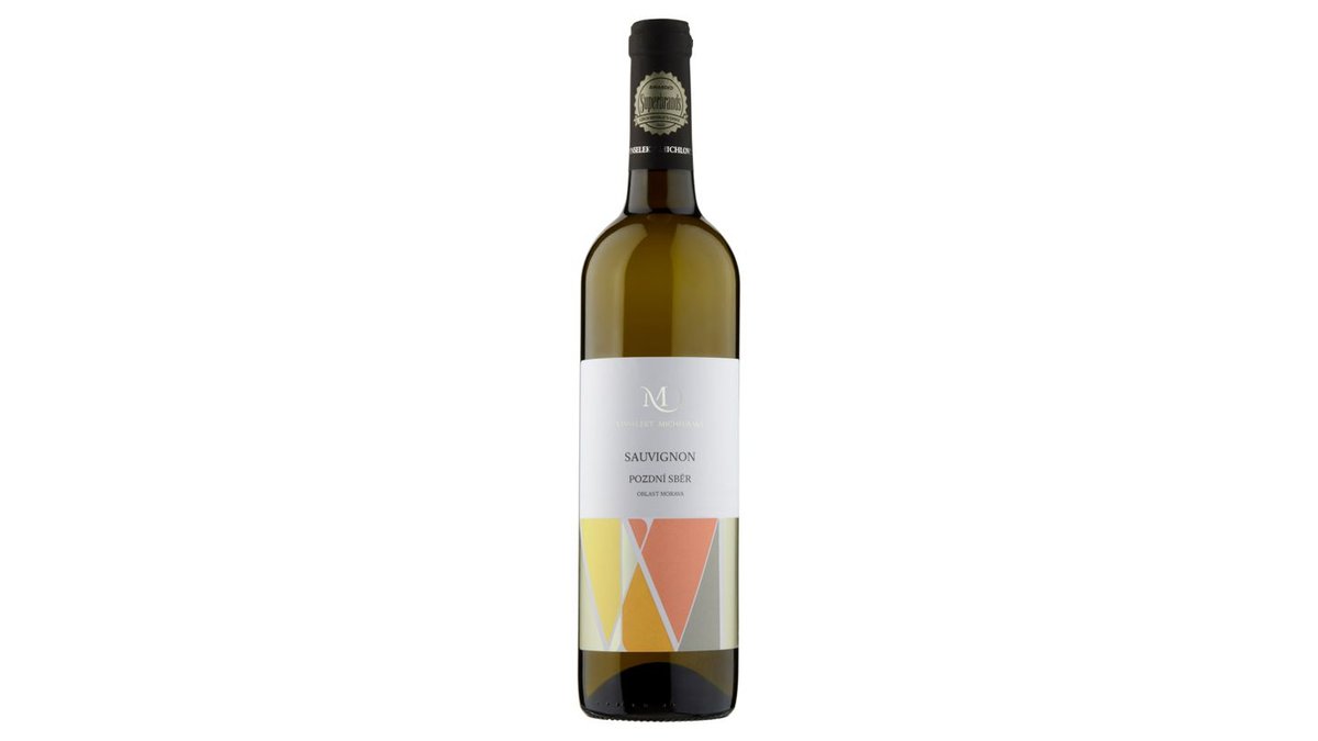Vinselekt Michlovský Sauvignon víno s přívlastkem pozdní sběr suché 0,75l