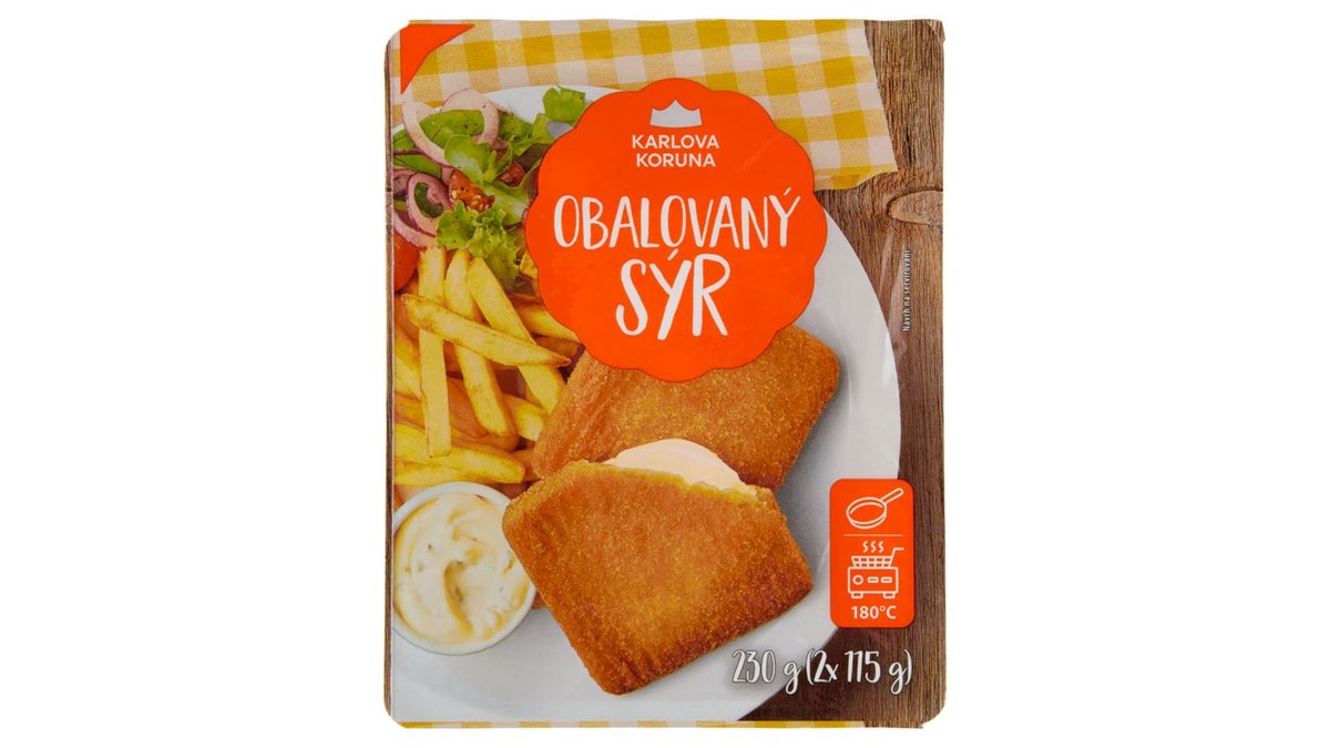 Karlova Koruna Obalovaný sýr 2 x 115g (230g)