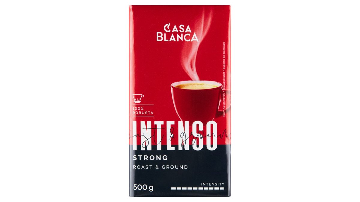 Casa Blanca Intenso pražená mletá káva silná 500g