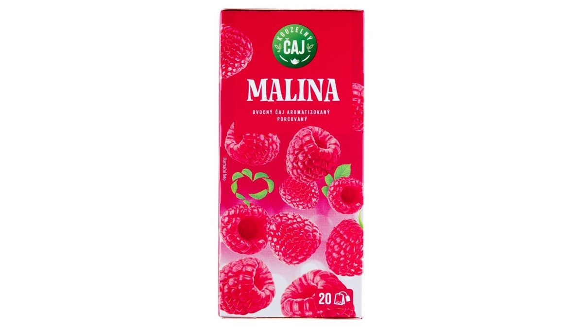 Kouzelný čaj Malina ovocný čaj aromatizovaný porcovaný 20 x 2g (40g)