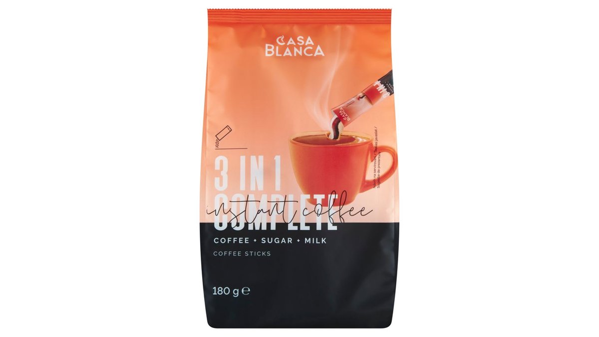 Casa Blanca 3 in 1 Complete instantní nápoj v prášku 10 x 18g (180g)
