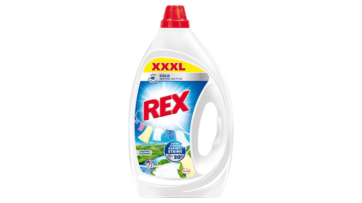 REX Amazonia Freshness prací prostředek 72 praní 3,24l