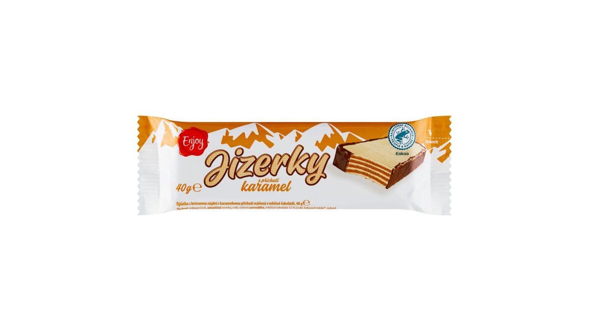 Enjoy Jizerky s příchutí karamel 40g