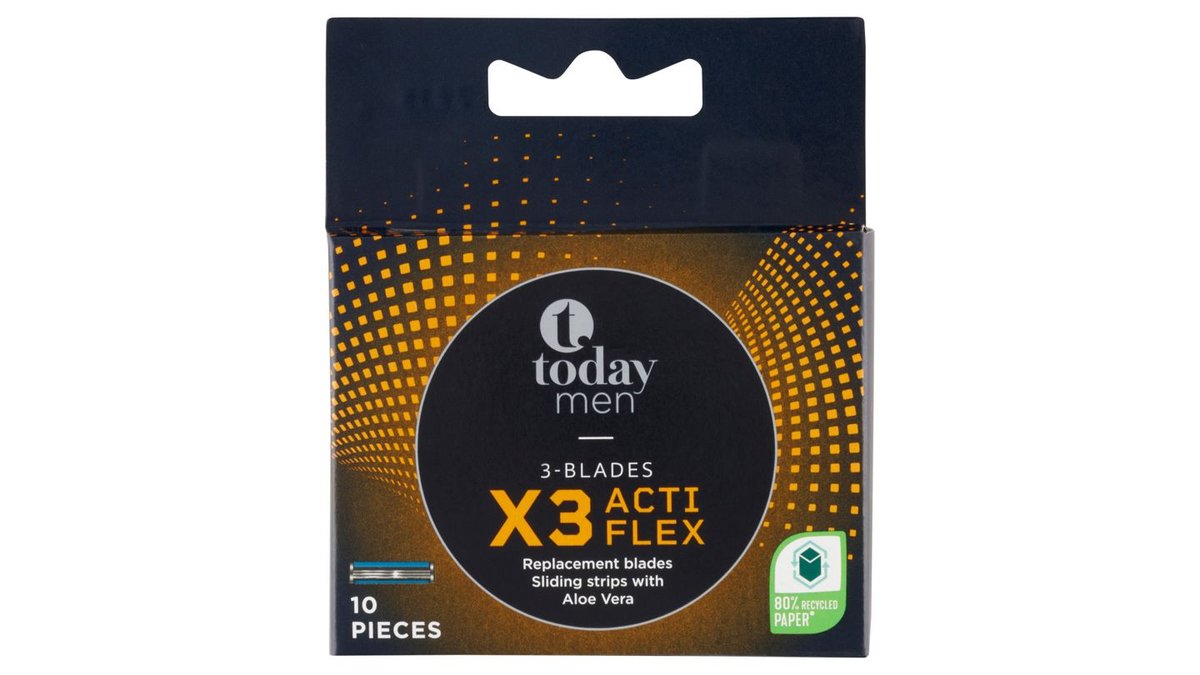 today Men X3 Actiflex systém se třemi čepelemi 10 ks