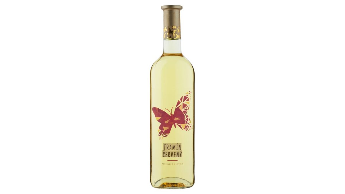 Motýl Tramín červený polosuché bílé víno 0,75l