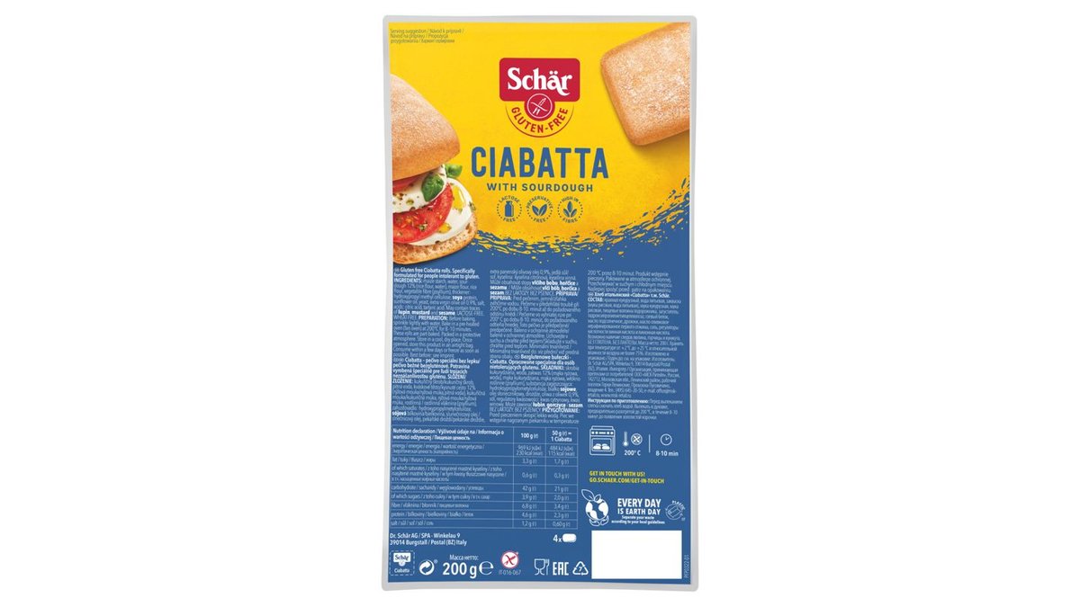 Schär Ciabatta 200g