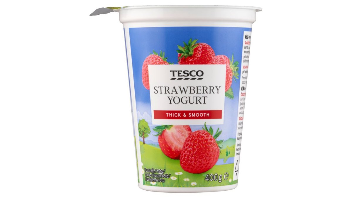 Tesco Jogurt jahodový 400g