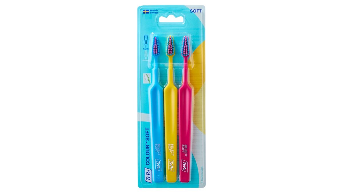 TePe Colour Soft zubní kartáček 3 ks