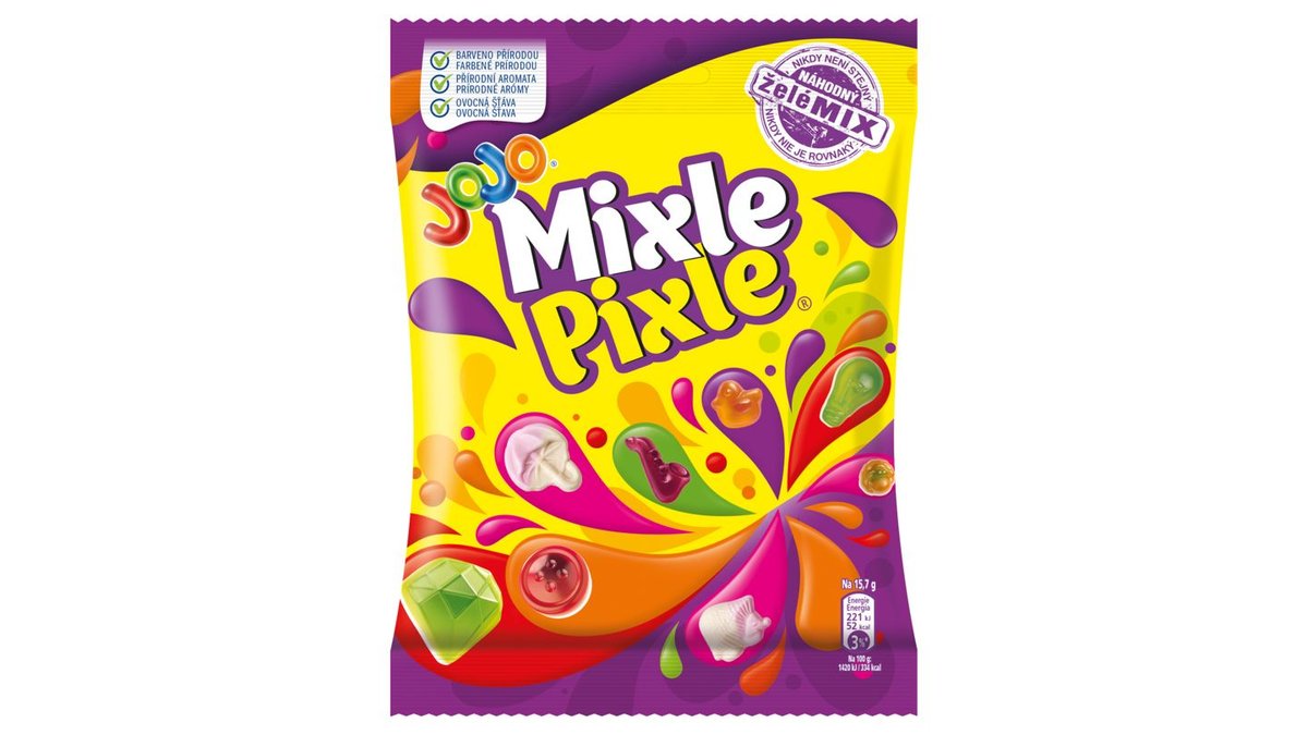 JOJO Mixle Pixle želé bonbóny s ovocnými příchutěmi 170g