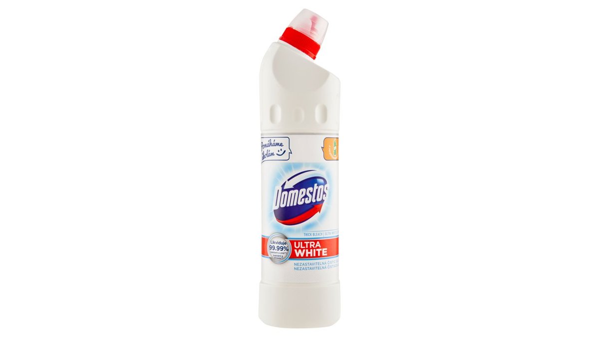 Domestos Ultra White White & Shine tekutý dezinfekční a čisticí přípravek 750ml
