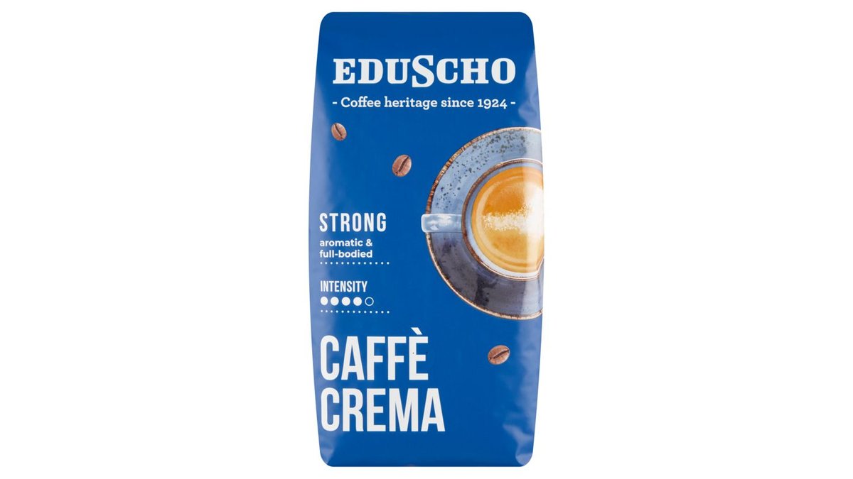 Eduscho Caffè Crema Strong pražená zrnková káva 1000g