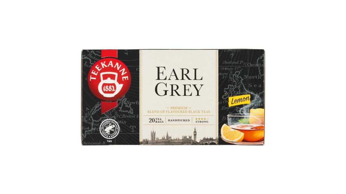Teekanne Earl Grey Lemon černý čaj aromatizovaný 20 x 1,65g (33g)