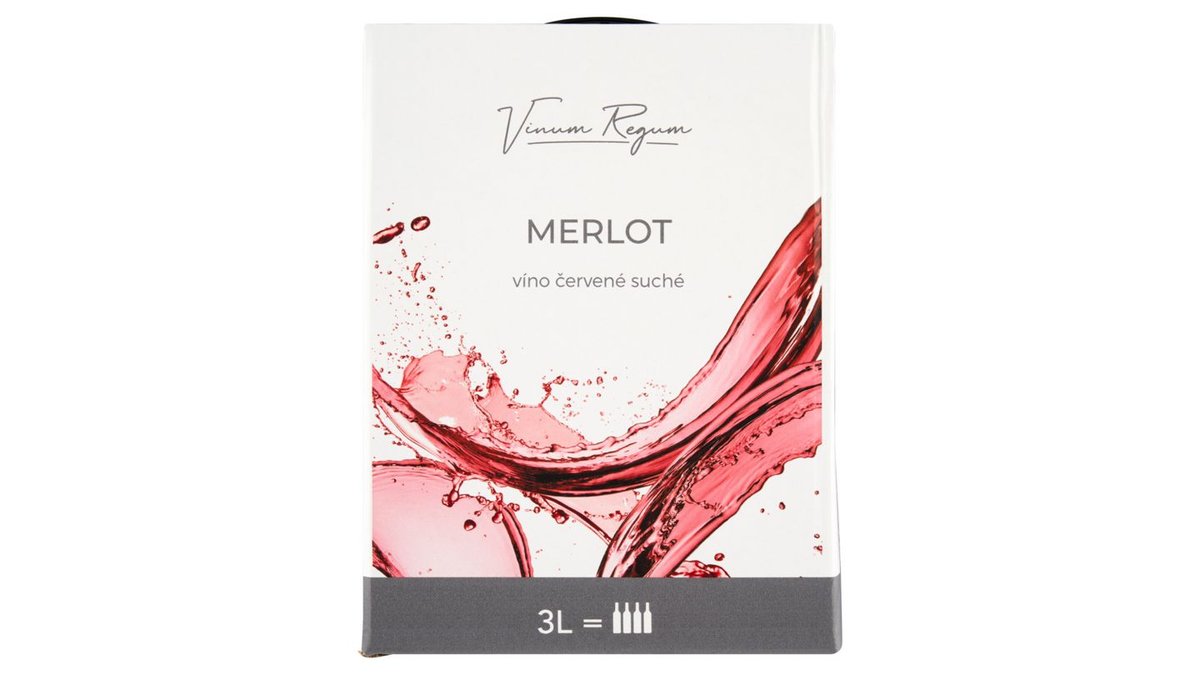 Vinum Regum Merlot víno červené suché 3l