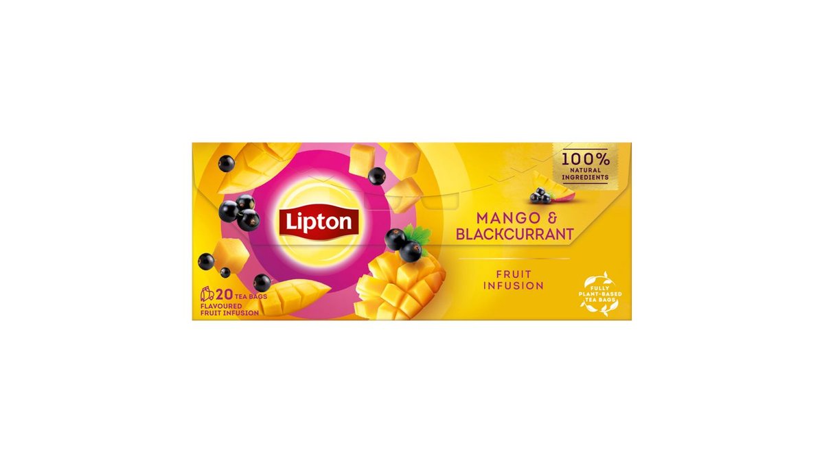 Lipton Mango & Blackcurrant aromatizovaný ovocný nálev 20 sáčků 34g