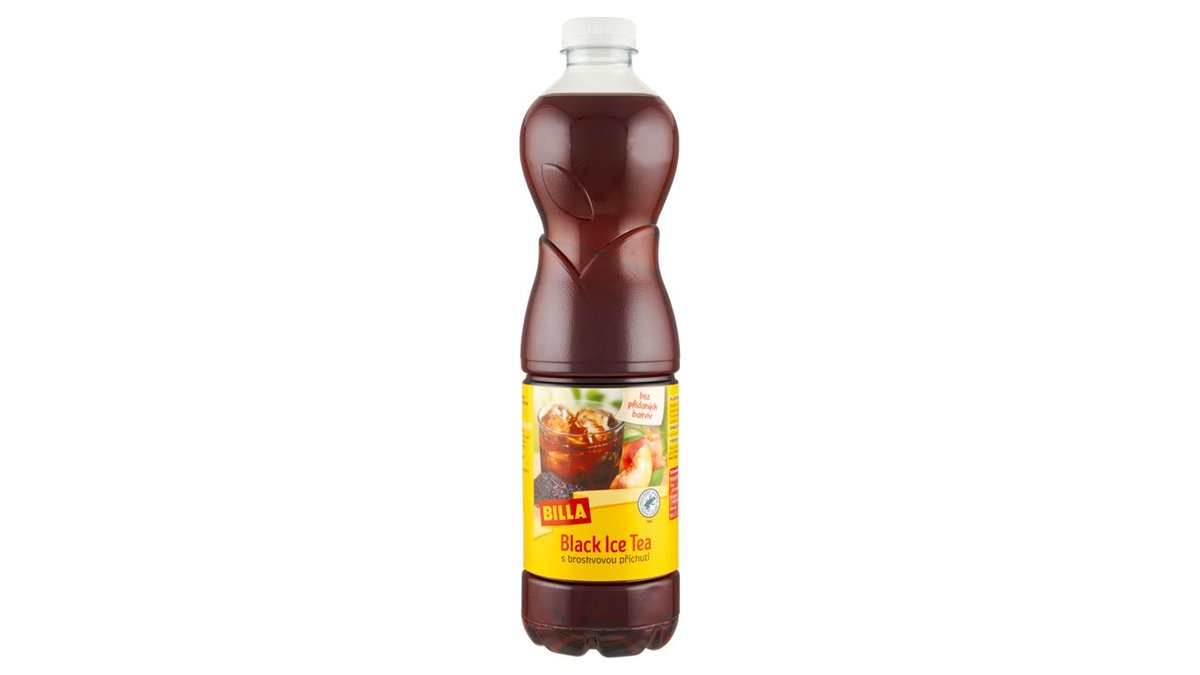 BILLA Black Ice Tea s broskvovou příchutí 1,5l